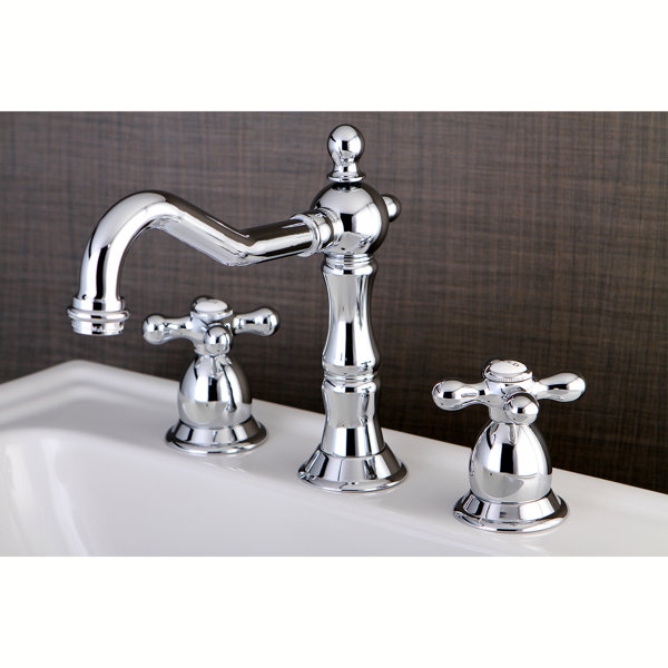 Kingston Brass Heritage Widespread Bathroom Faucet with Drain Assembly